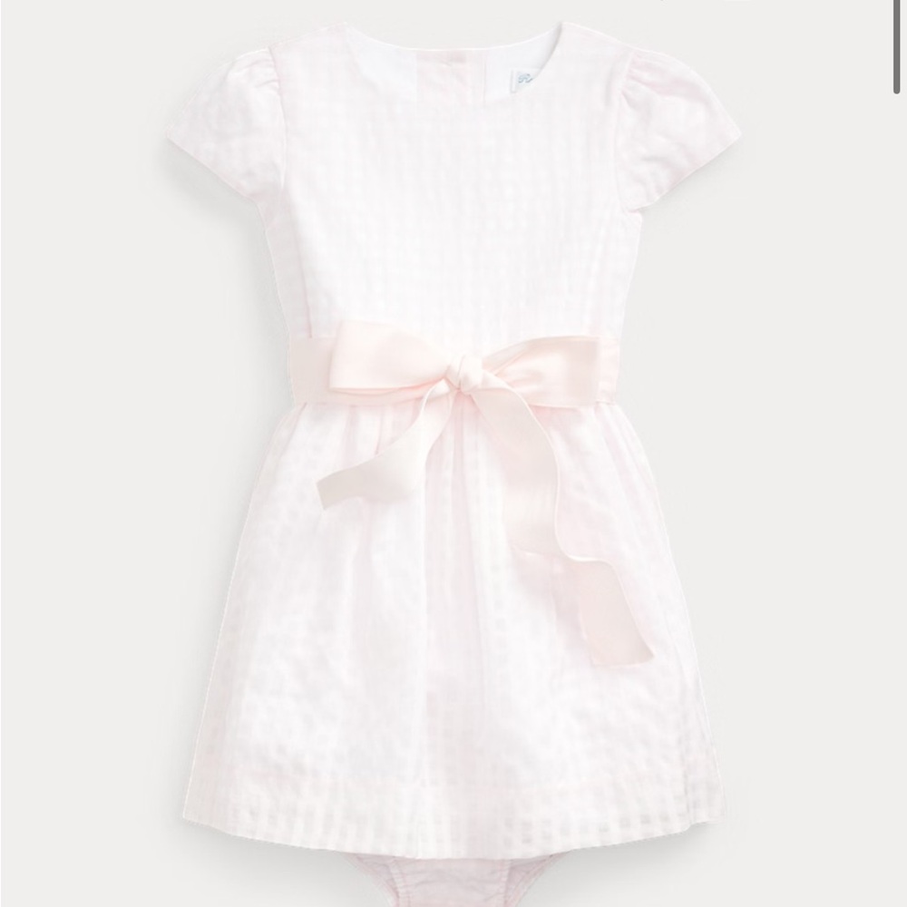 Ralph Lauren Baby Girls' Light Pink Dress with Bloomers - Brand